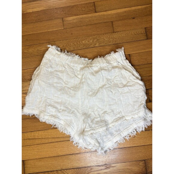 Free People Size L Oversized Cover Up Set Top and Shorts Lace White - Picture 4 of 11